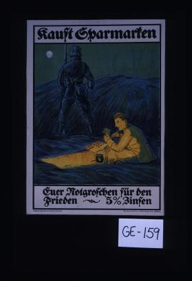 Kauft Sparmarken, euer Notgroschen fur den Frieden - 5% Zinsen