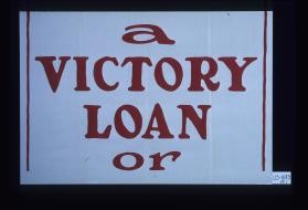 A Victory Loan or