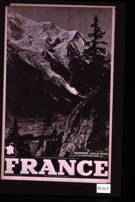 France. Chamonix (Alpes de Savoie). Le Mont-Blanc (4807 m.)