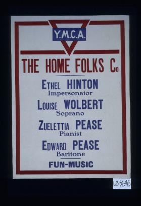 Y.M.C.A. The Home Folks Co. ... fun-music