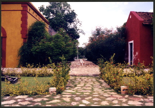 Temozon View In-Between Buildings in Process Restoration