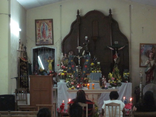 Church on night of Fiesta of San Juan Bautista, San Juan Koop 02