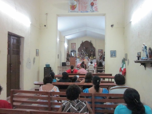 Church on night of Fiesta of San Juan Bautista, San Juan Koop 01