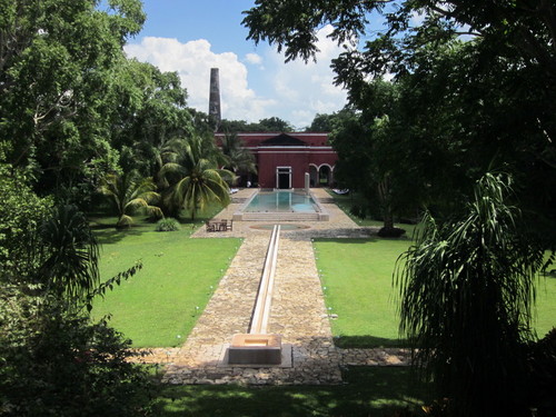 Hacienda Temozon Hotel with Swimming Pool, back