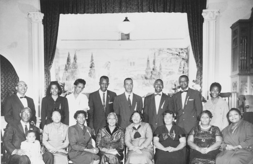 Associated ministers and their wives and lay ministers, all participated in a special ceremony of the Coast Counties Baptist Bible Institute, Second Baptist Church, Paso Robles in 1959