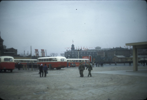 Soldiers and Civilians on Tian An Men Square