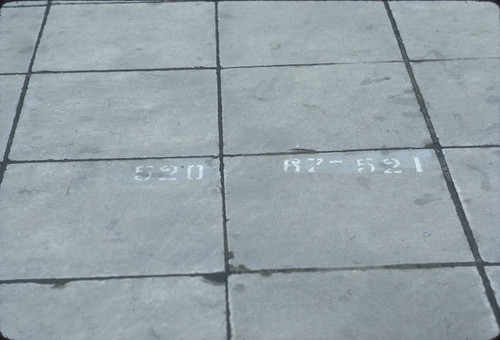 Numbered Bricks on Tian An Men Square