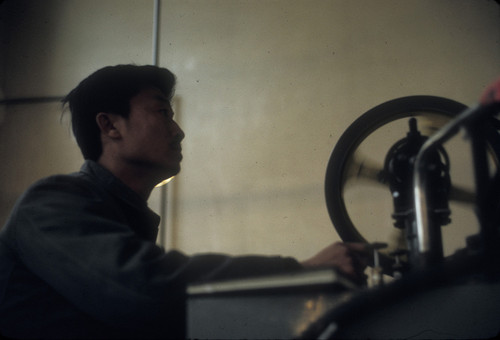 Beijing University Student in Lab