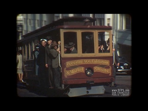 1945 Cable Cars and Seal Rocks at the San Francisco Public Library