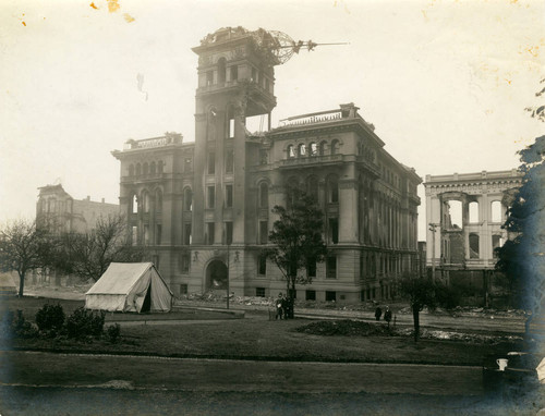 Hall of Justice, San Francisco Earthquake and Fire, 1906 [photograph]