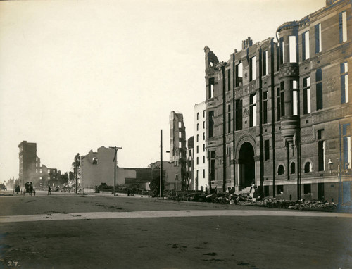 Van Ness Avenue from the Concordia Club, San Francisco Earthquake and Fire, 1906 [photograph]