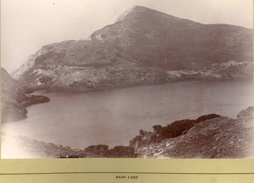 Bass Lake in the Point Reyes area of western Marin County, California, circa 1895 [photograph]