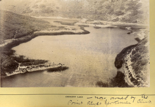 Crescent Lake, in the Point Reyes area of western Marin County, California, circa 1895 [photograph]