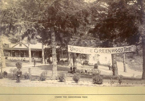 A view of the Club House and grounds at The Country Club in Bear Valley, Marin County, California, circa 1895 [photograph]