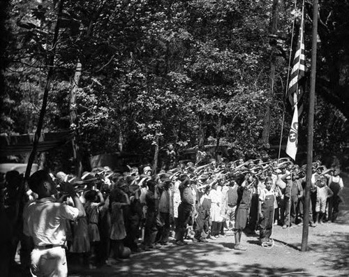 4-H Summer Camp at Las Posadas Forest, Napa County, July 1929 [photograph]