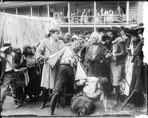 Emil Krushe, Andrew Robson, and Beatriz Michelena in the California Motion Picture Corporation production of Mignon, San Rafael, 1914 [photograph]