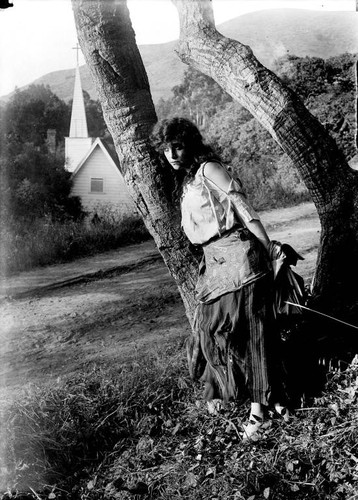 Beatriz Michelena as Mignon, in the California Motion Picture Corporation production of Mignon, Marin County, 1914 [photograph]