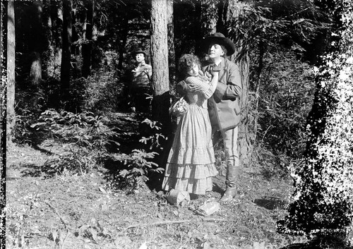 House Peters, Beatriz Michelena and Harold B. Meade in the California Motion Picture Corporation's production of Salomy Jane, produced in San Rafael, 1914 [photograph]