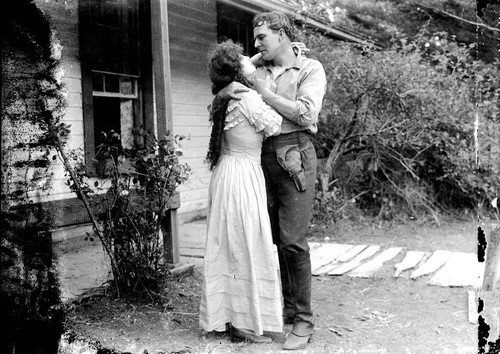 Beatriz Michelena and House Peters in the California Motion Picture Corporation production of Salomy Jane, Lagunitas, 1914 [photograph]