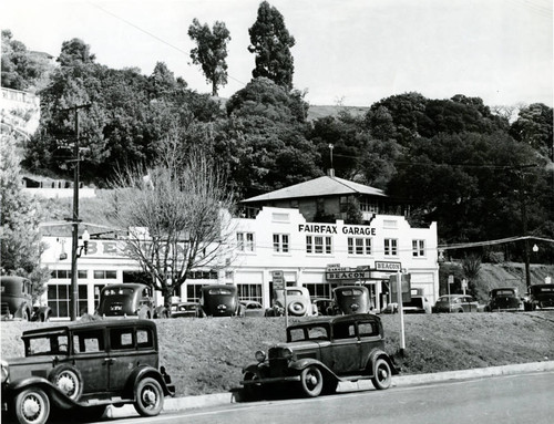 View of Fairfax from Broadway Boulevard, to Sir Francis Drake Boulevard, Marin County, California, circa 1952 [photograph]