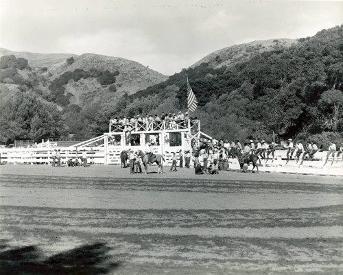 Rodeo at Circle V Ranch, Fairfax, Marin County, California, circa 1950 [photograph]