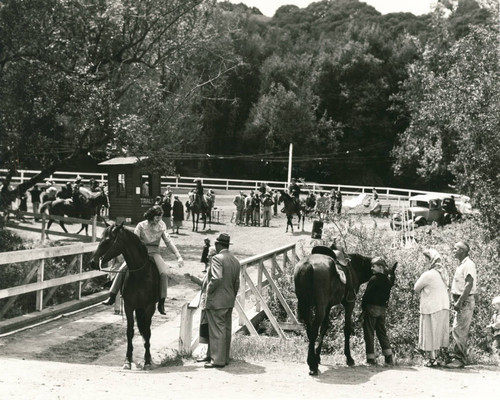 Equestrian center in the Fairfax area, Marin County, California, circa 1935 [photograph]