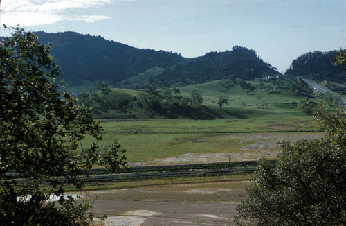 Scettrini Ranch, the site of the future Marin County Civic Center designed by Frank Lloyd Wright, San Rafael, California, circa 1956 [photograph]