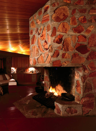 The living room of the Berger residence in San Anselmo [photograph]