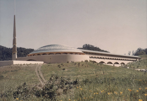 The completed Administration Building of the Frank Lloyd Wright-designed Marin County Civic Center, San Rafael, California, 1963 [photograph]