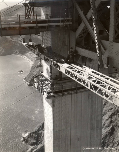 Golden Gate Bridge construction, September, 1935 [photograph]