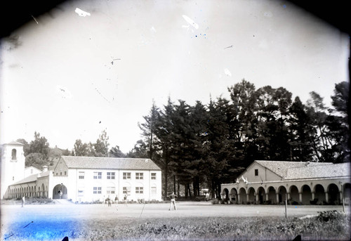 Harlan Hall and Science Building on the grounds of Marin Junior College in Kentfield, Marin County, California, circa 1930 [photograph]