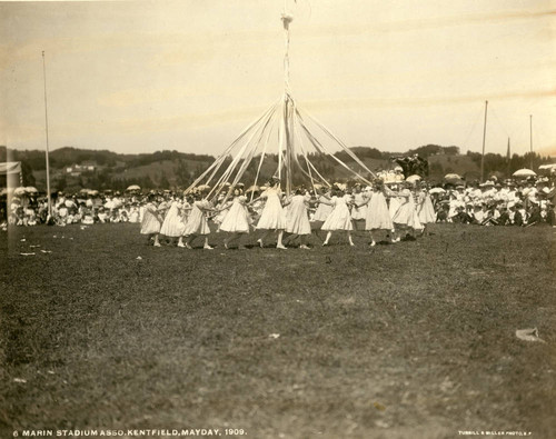 May pole dance, Kentfield May Day Celebration, 1909 [photograph]