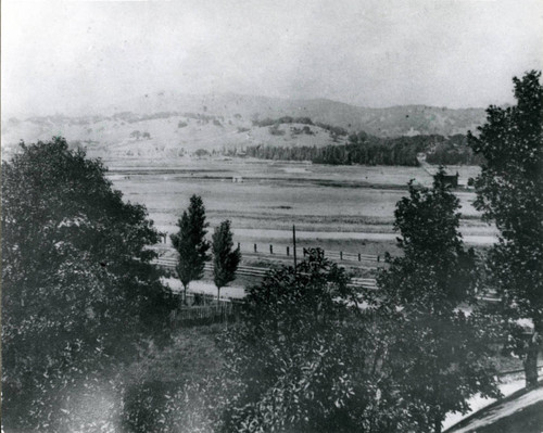 View from the main house at Camp Ho Ho, Larkspur, circa 1885 [photograph]