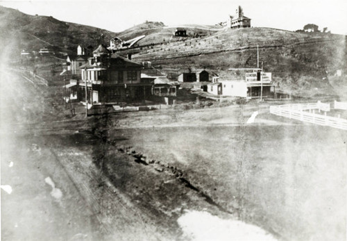 Looking toward the Hotel Larkspur, Larkspur, circa 1895 [photograph]