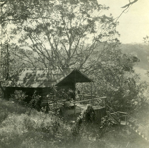 Cabin at Camp Ho Ho, Larkspur, circa 1890 [photograph]