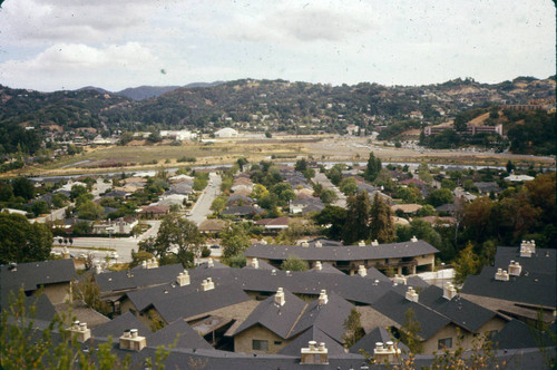 Looking north west from the top of Skylark Drive, Larkspur, 1976 [photograph]