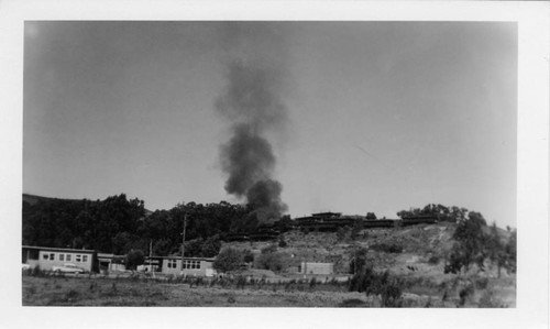 Fire in Marin City, California, circa 1964 [photograph]