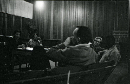 Community meeting in Marin City, California, circa 1963 [photograph]