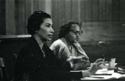 Community meeting in Marin City, California, circa 1963 [photograph]