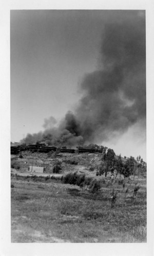 Fire in Marin City, California, circa 1964 [photograph]