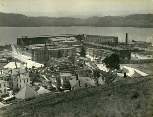 San Quentin Prison and Village, Marin County, California, circa 1919 [photograph]