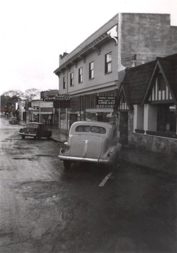 The Fairfax Branch of the Marin County Free Library, at 55 Broadway, Fairfax, California, circa 1950 [photograph]