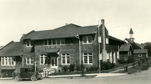 The Novato Branch of the Marin County Free Library, located in the second floor of the Novato Community House, circa 1927 [photograph]