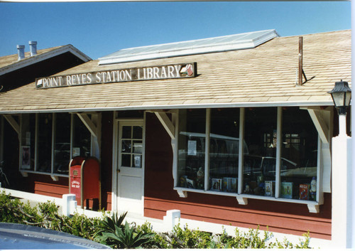 The Point Reyes Station Branch of the Marin County Free Library, located in the West Marin Shopping Center, circa 1997 [photograph]