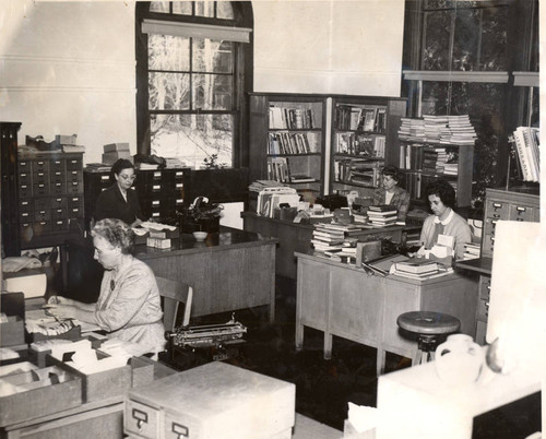 Headquarters of the Marin County Free Library at the former Coleman School, San Rafael, California, March 1952 [photograph]