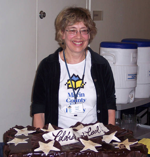 Library Director Carol Starr, at the Marin County Free Library's All Staff Day, September 28, 2007 [photograph]