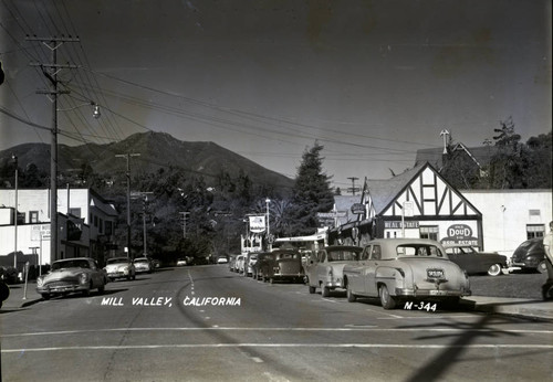 Mill Valley, circa 1954 [postcard negative]