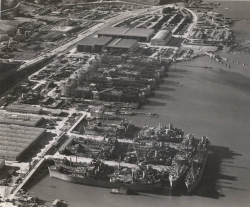 Aerial view of Marinship, Marin County, 1944 [photograph]