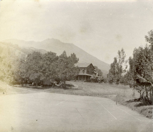 Grounds of the Blithedale Hotel, Mill Valley, circa 1889 [photograph]