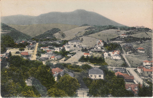 View of Mill Valley with Mt. Tamalpais in the background, circa 1908 [photograph]